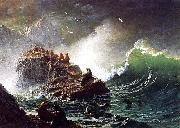 Albert Bierstadt Seals on the Rocks, Farallon Islands oil painting